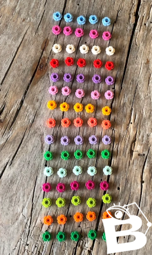 Pièces/accessoires Lego thème jars diamètre fleurs multicolores