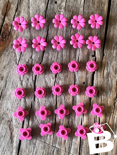 Pièces/accessoires Lego thème jars diamètre fleurs roses