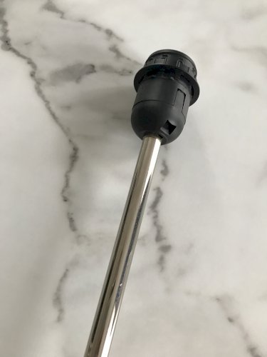 Pied de lampe acier chromé Athezza