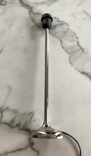 Pied de lampe acier chromé Athezza