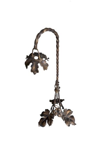 Pied de lampe Art Nouveau fer forgé métal design vintage lamp