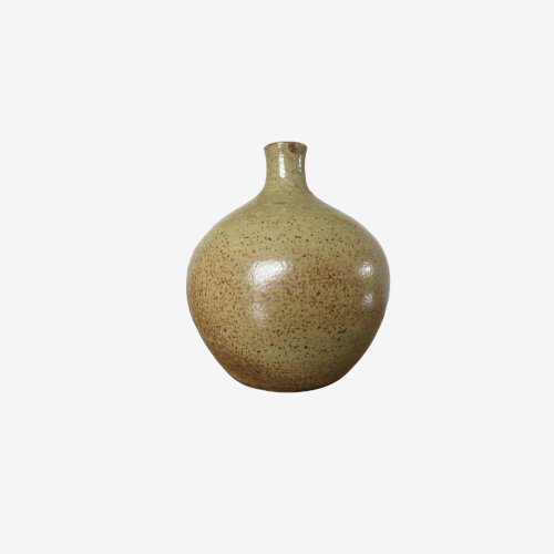 PIED DE LAMPE BOULE EN CERAMIQUE SIGNE ANNEES 60