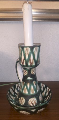 pied de lampe céramique Robert Picault Vallauris 1960's fonctionne