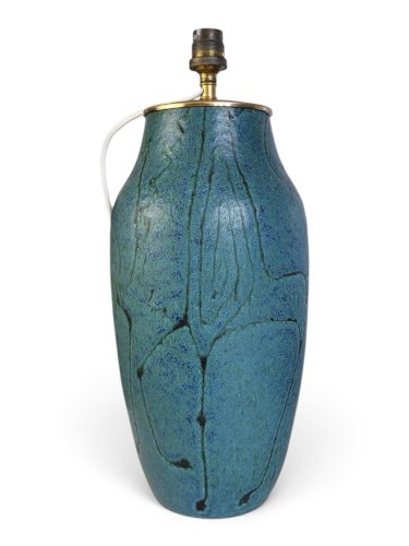 Pied de lampe en céramique émaillée  Meynard, Vallauris, vers 1950-1960