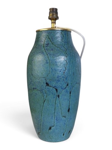 Pied de lampe en céramique émaillée  Meynard, Vallauris, vers 1950-1960