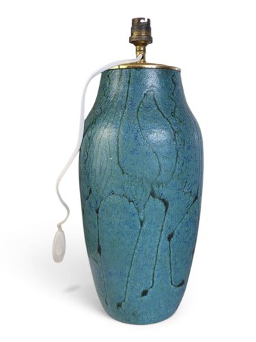 Pied de lampe en céramique émaillée  Meynard, Vallauris, vers 1950-1960