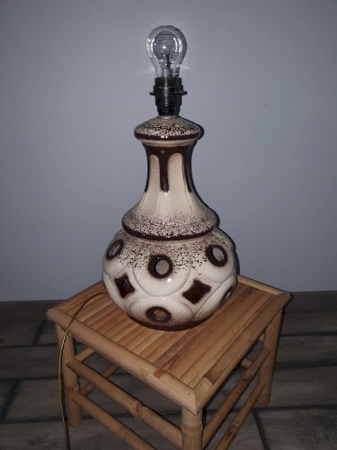 Pied de lampe en céramique