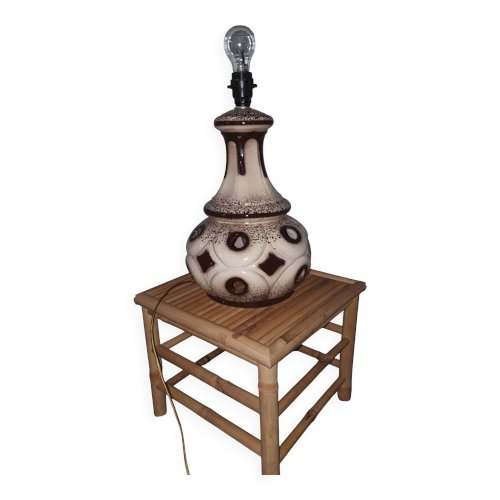 Pied de lampe en céramique