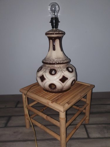 Pied de lampe en céramique