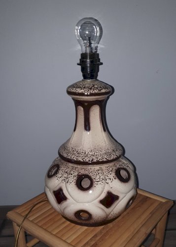 Pied de lampe en céramique