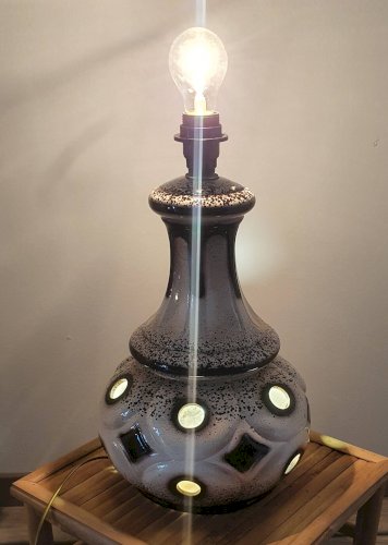 Pied de lampe en céramique