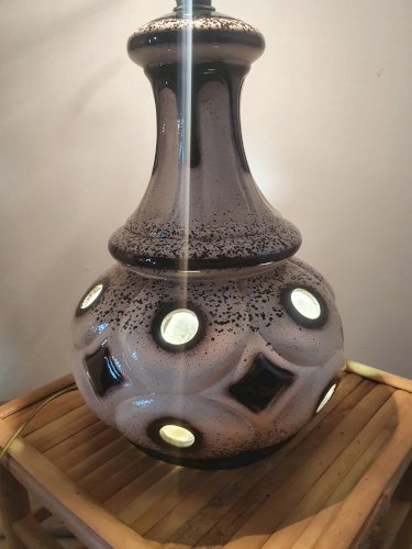 Pied de lampe en céramique