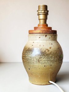 Pied de lampe en grès Bodin