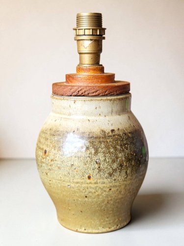 Pied de lampe en grès Bodin