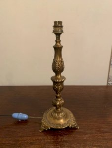 Pied de lampe en laiton année 50