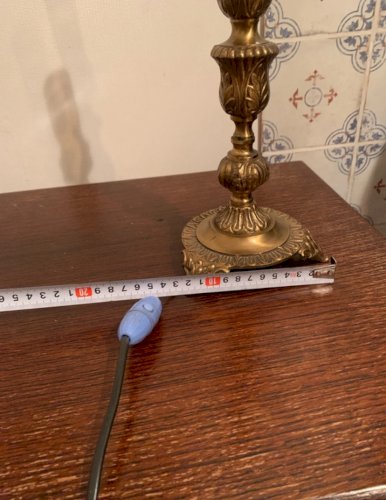 Pied de lampe en laiton année 50