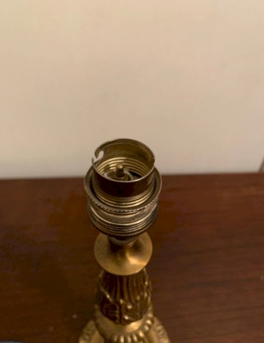 Pied de lampe en laiton année 50