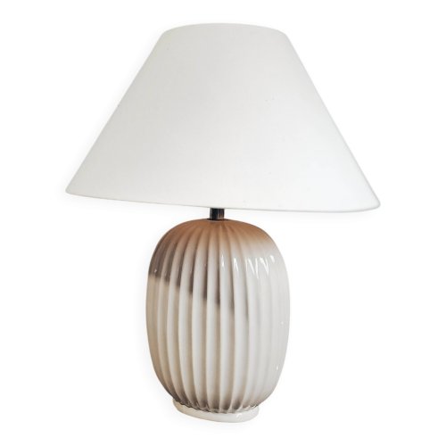 Pied de lampe moderniste en faïence