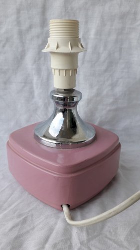 Pied de lampe rose