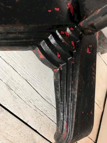 Pied De Table Godin Ancien En Fonte, Style Industriel, Art Deco, Loft