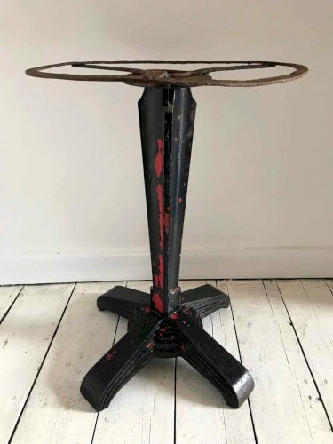 Pied De Table Godin Ancien En Fonte, Style Industriel, Art Deco, Loft