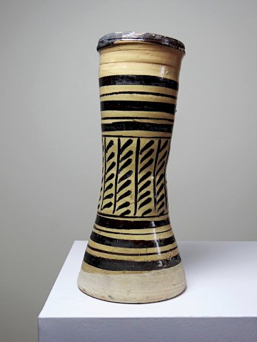 Pied de tamtam/tambour poterie vernissé vintage/ancien