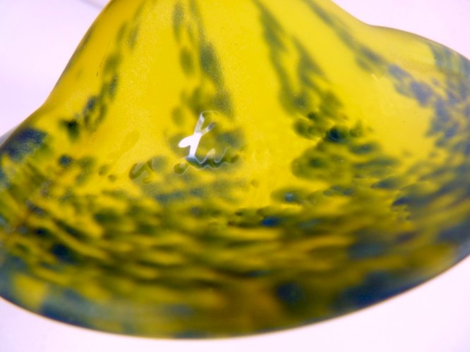 Pied Lampe Pâte de Verre Charles Vessiere Art Nouveau Signé Les Lumieres de Nanc