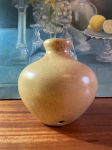 Vintage ball lamp bases in stoneware