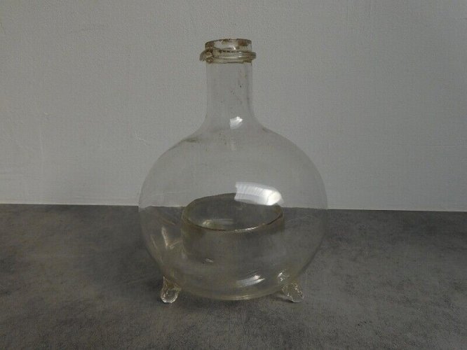 PIEGE A GUEPES OU A MOUCHES EN VERRE SOUFFLE DU XIX ème SIECLE