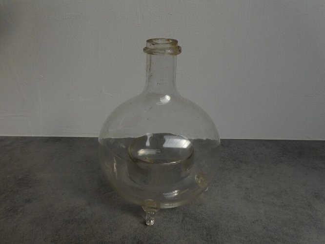 PIEGE A GUEPES OU A MOUCHES EN VERRE SOUFFLE DU XIX ème SIECLE