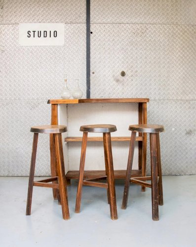 Pierre, le lot de 3 tabourets de bar N°21