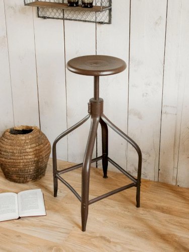 Pierre, le tabouret haut en acier N°32