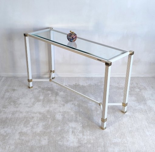 ?✨ Pierre Vandel Paris - Iconique console à entretoise signée Pierre Vandel Paris ✨?