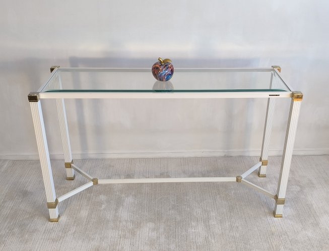 ?✨ Pierre Vandel Paris - Iconique console à entretoise signée Pierre Vandel Paris ✨?