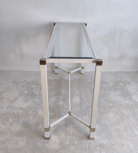 ?✨ Pierre Vandel Paris - Iconique console à entretoise signée Pierre Vandel Paris ✨?