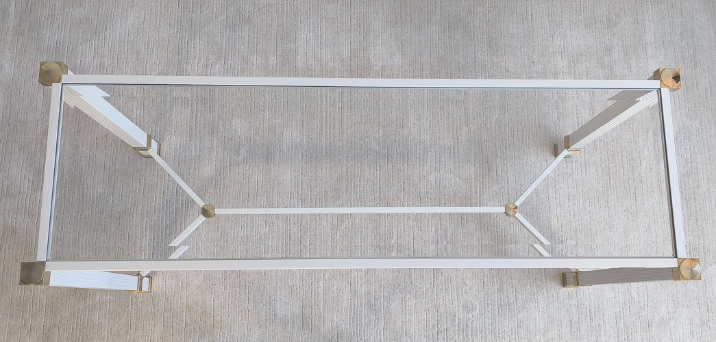 ?✨ Pierre Vandel Paris - Iconique console à entretoise signée Pierre Vandel Paris ✨?