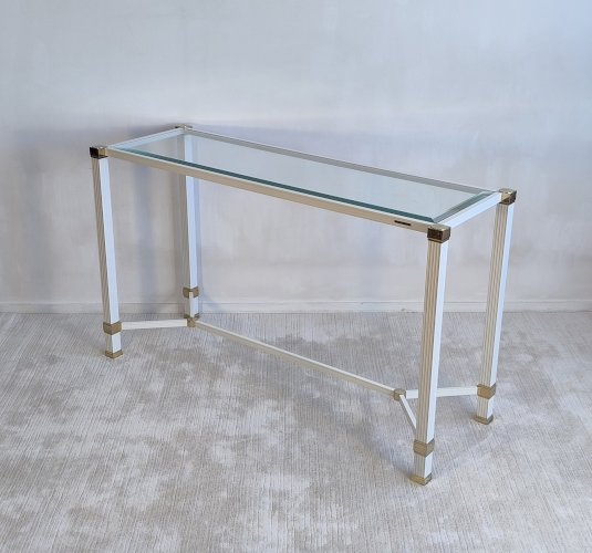 ?✨ Pierre Vandel Paris - Iconique console à entretoise signée Pierre Vandel Paris ✨?