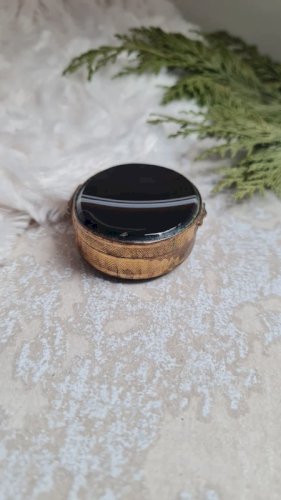 Pilulier ancienne en Agate 19 ème
