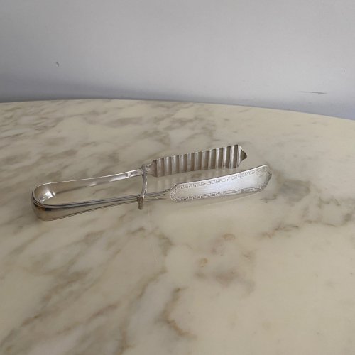 Pince à asperges en argent poinçon Minerve XIXe M3758