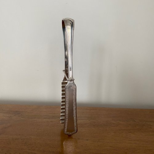 Pince à asperges en argent poinçon Minerve XIXe M3758
