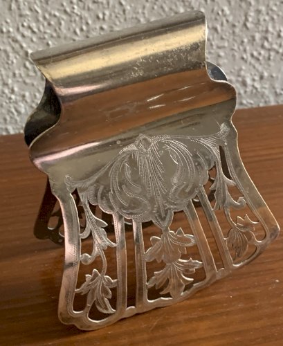 Pince à asperges poinçon Cailard Bayard metal argenté 1900's