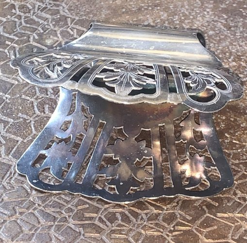 Pince à asperges poinçon Cailard Bayard metal argenté 1900's