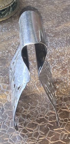 Pince à asperges poinçon Cailard Bayard metal argenté 1900's