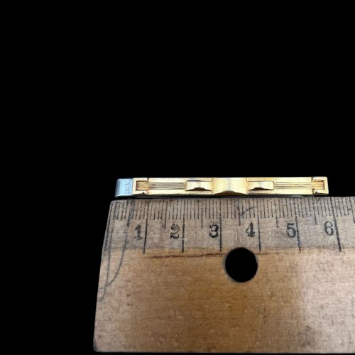 Pince à cravate époque art déco 1925 Marque « Murat » Plaqué or Vintage ancien