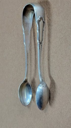 PINCE A SUCRE EN ARGENT MASSIF 800 DE 28,8 GRAMMES