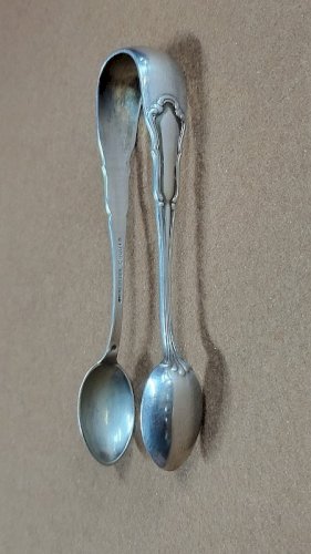 PINCE A SUCRE EN ARGENT MASSIF 800 DE 28,8 GRAMMES