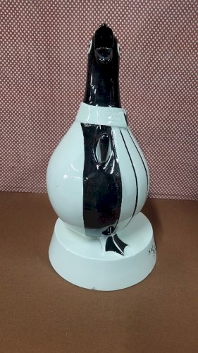 PINGOUIN PUBLICITAIRE EN FAÏENCE NV KERKO DE 31 CM DE HAUT