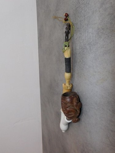 PIPE ANCIENNE EN BOIS SCULPTE REF JAC