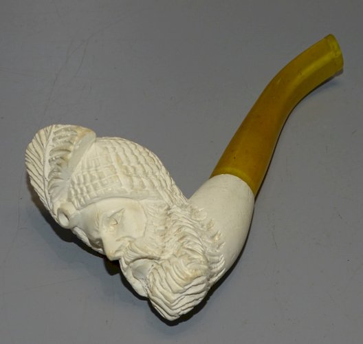 - PIPE ECUME DE MER TETE DE SULTAN HOMME AU TURBAN MEERSCHAUM ? COLLECTION   D