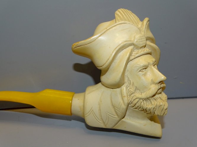 - PIPE ECUME DE MER TETE DE SULTAN HOMME AU TURBAN MEERSCHAUM ? COLLECTION  D